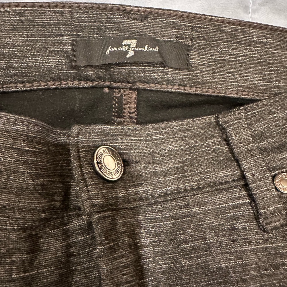 7 For All Man Kind Jeans Heathered Grey Jeans